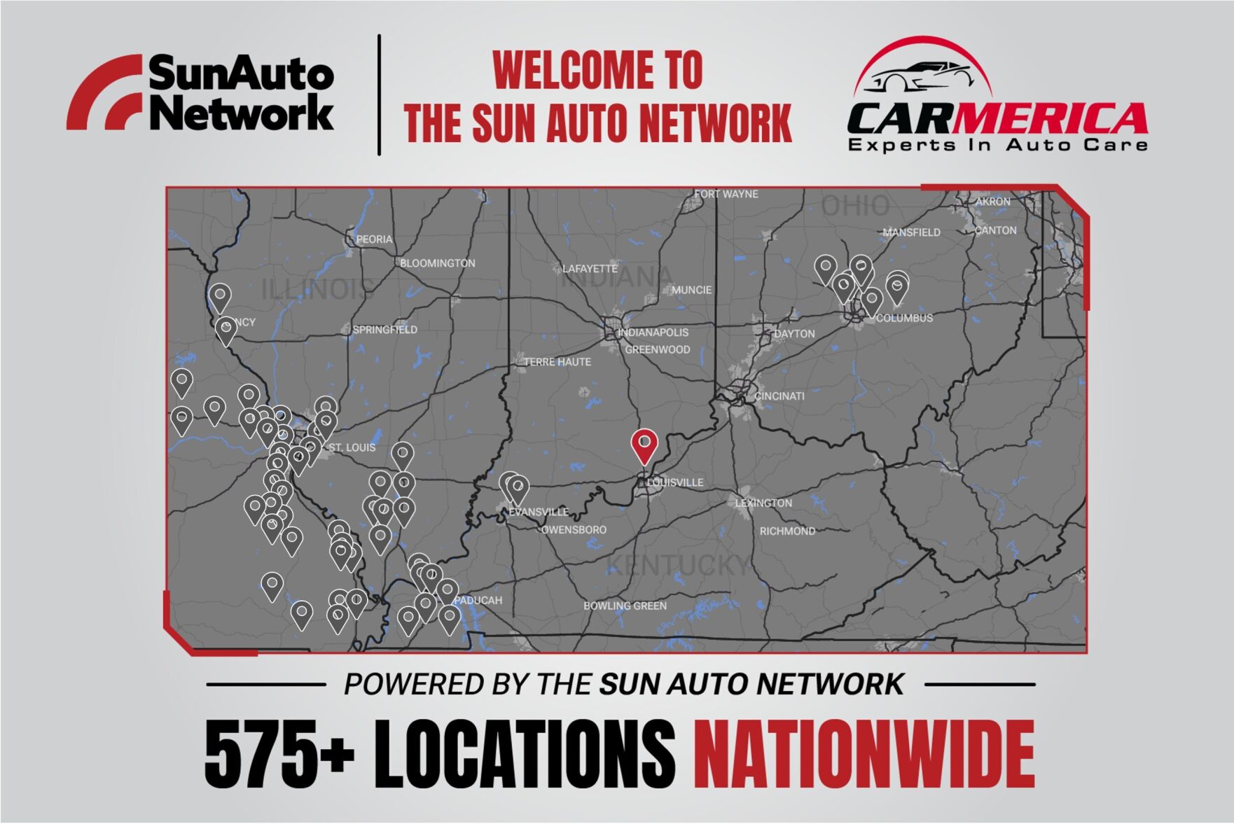 Carmerica in Sellersburg, IN Joins the Sun Auto Network as Its Third Store Serving Southern Indiana