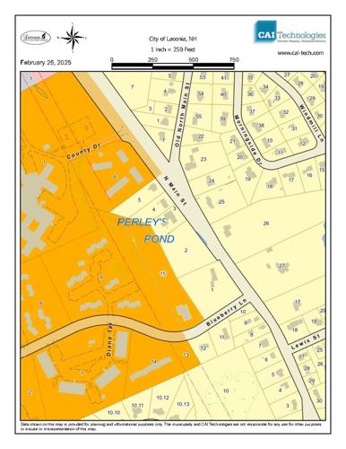 Perley's Pond zoning map
