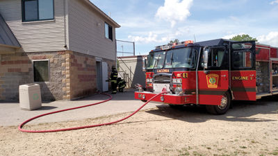 Little League game delayed by fire at concession stand