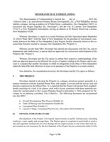 Memorandum of understanding