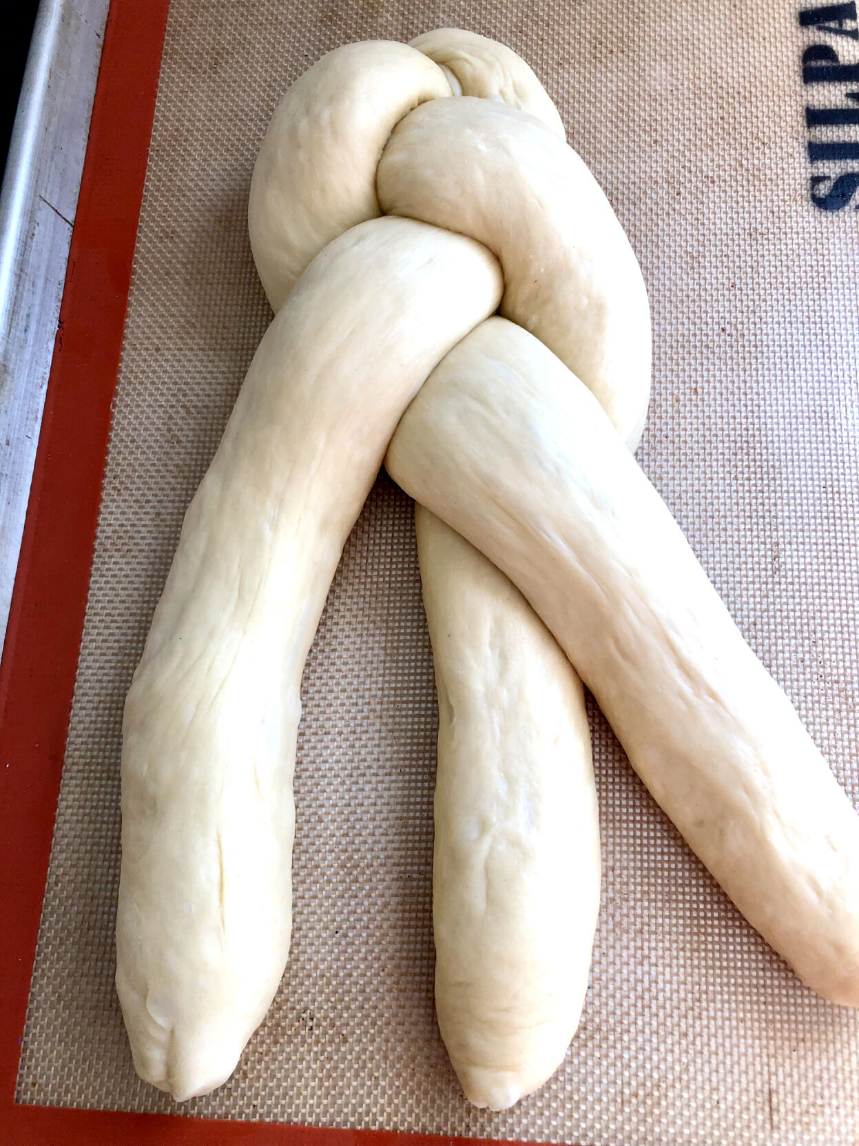 12-02 Challah braiding