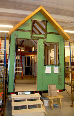 Tiny tour - Builders and community get a look at Huot Center's tiny house