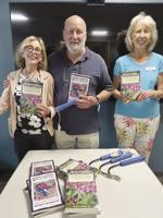 Henry Homeyer speaks at the Meredith Garden Club meeting in June