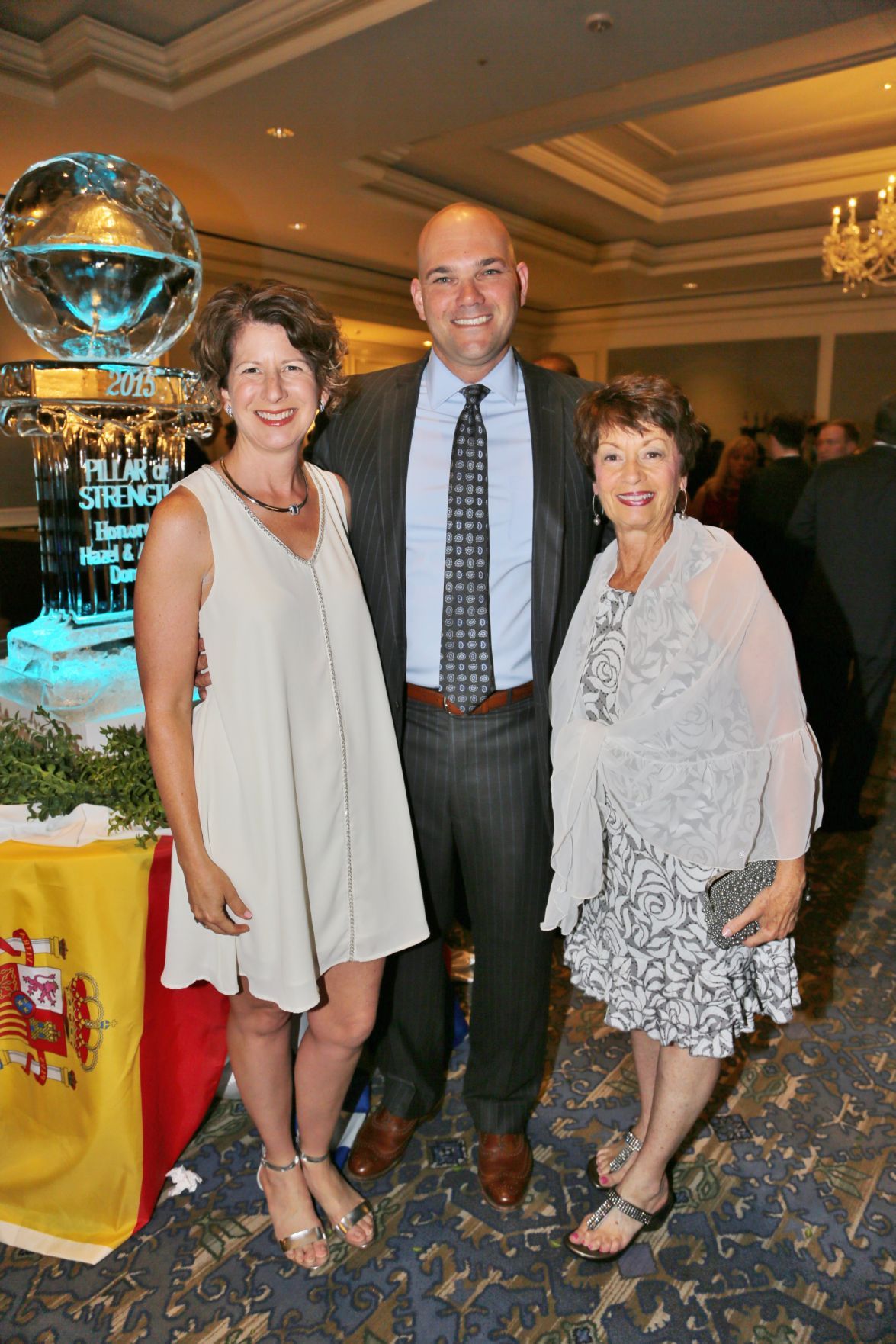 Deborah and Bryan Lemoine governing board chair, Barbara Bush
