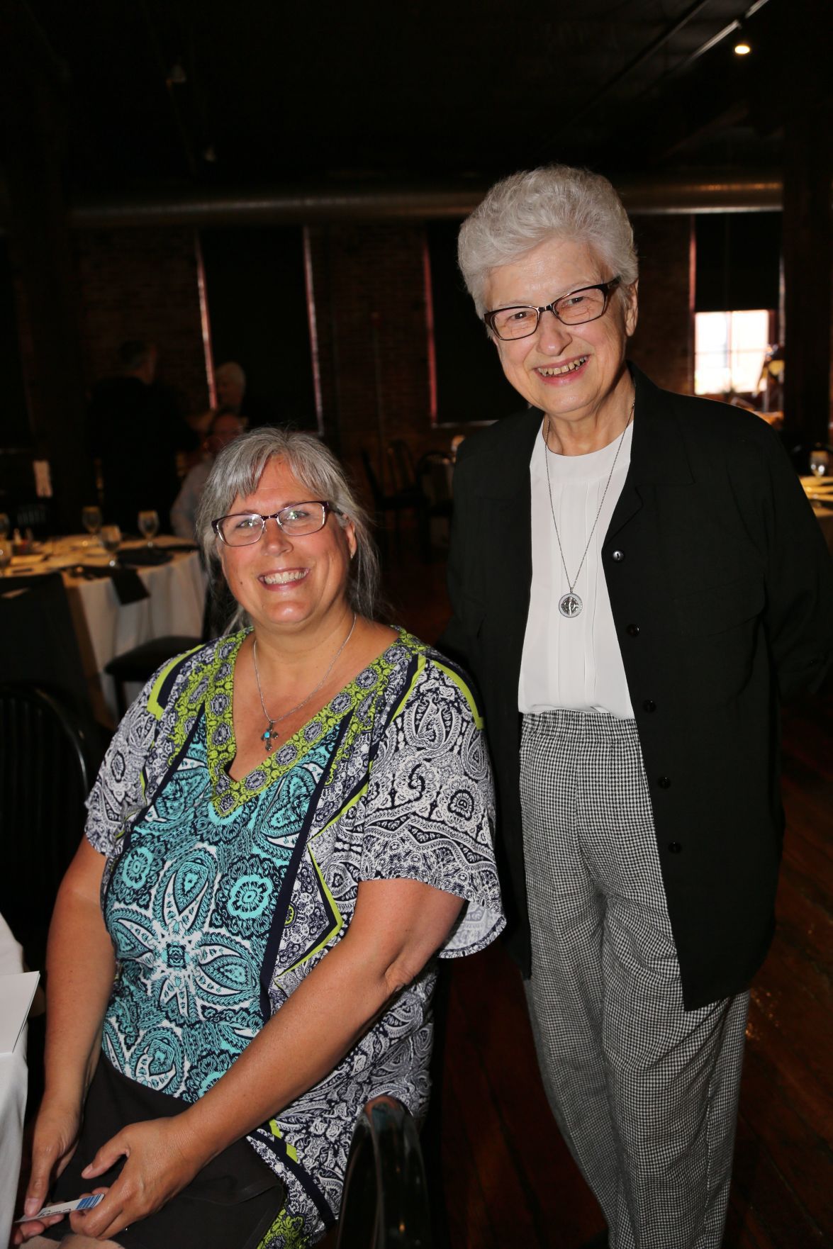 Dawn Casey, Sister Carleen Reek (former Executive Director for CJM for 17 years)