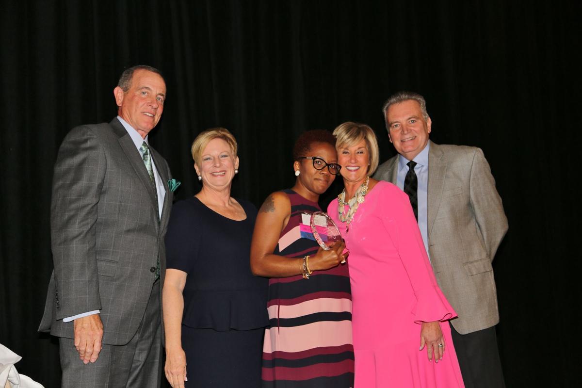 Drew and Denise Franz, awardee: Kesha Kent, Kathy and Brad Lambert