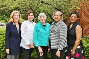 Dr. Nancy Bobrow, Marian Nunn, Joni Karandjeff, Ida Early, Dr. Gwendolyn