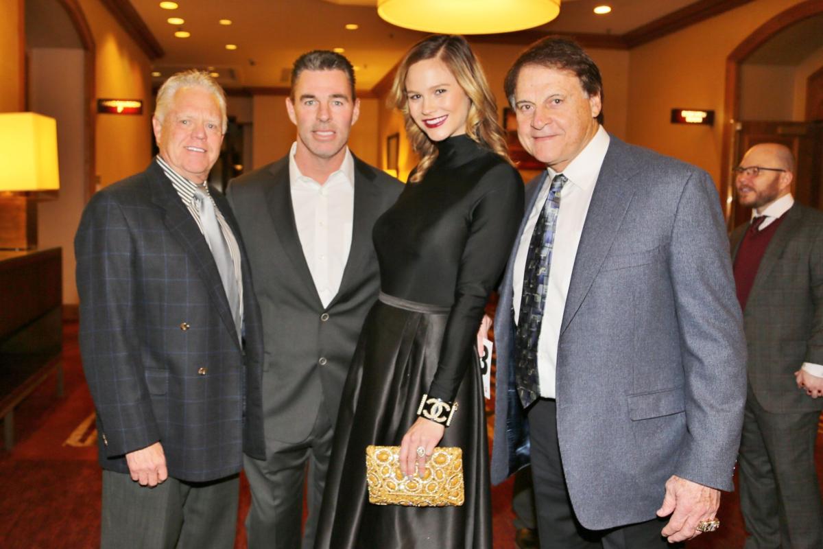 Ed Curtis, Jim and Meghan Edmonds, Tony LaRussa