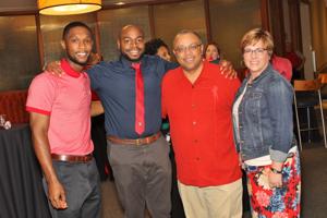 Neal Richardson, Evan Lewis, Carlos and Shari Ramos
