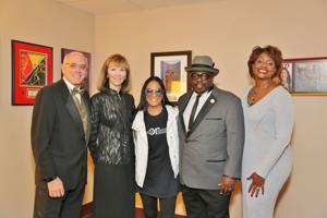 Charles Kaiser, CEO Laura Kaiser, Sheila E., Cedric, Sharita Wilson (Cedric's sister)