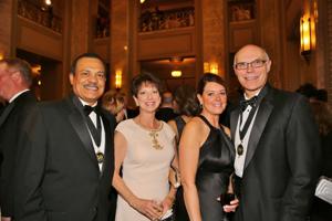 Richard and Melissa Mark, Cindy and Warner Baxter