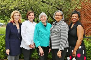 Dr. Nancy Bobrow, Marian Nunn, Joni Karandjeff, Ida Early, Dr. Gwendolyn
