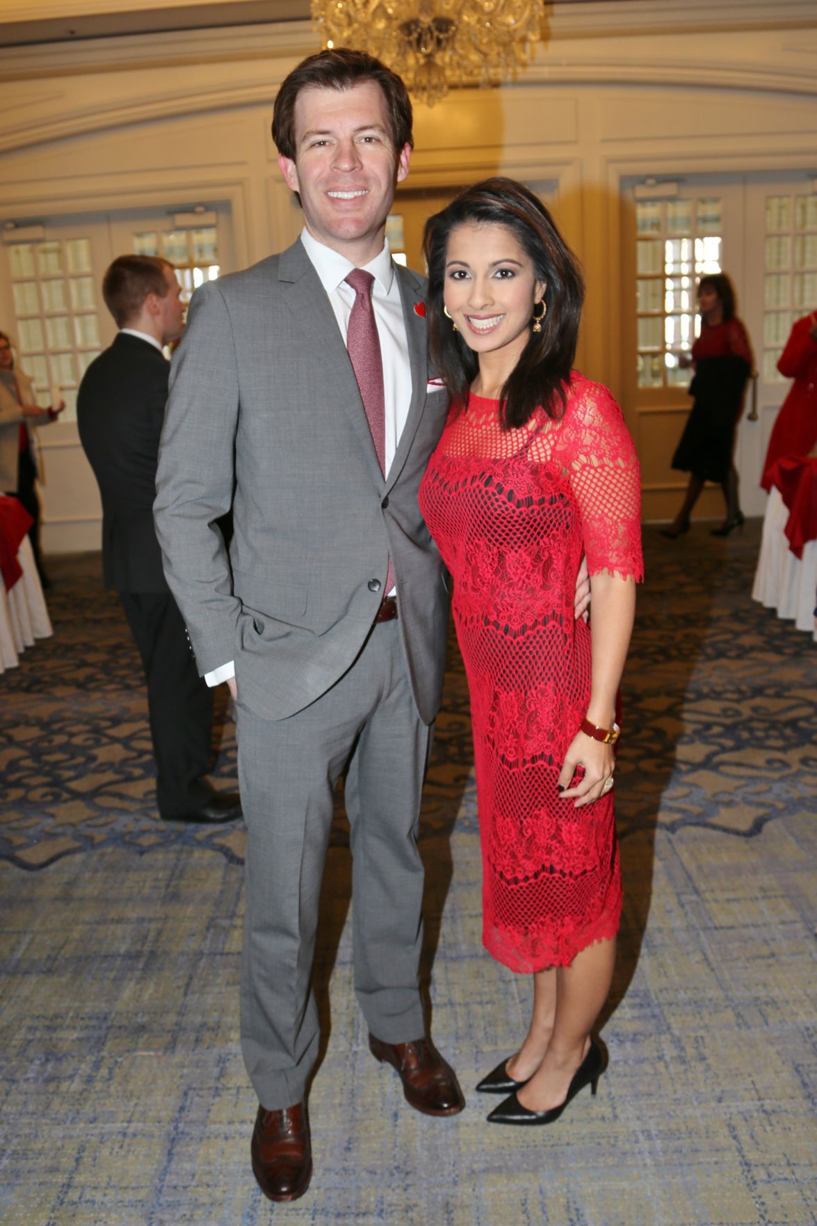 Peter LaBlanc, Jr., Jasmine Huda, mistress of ceremonies