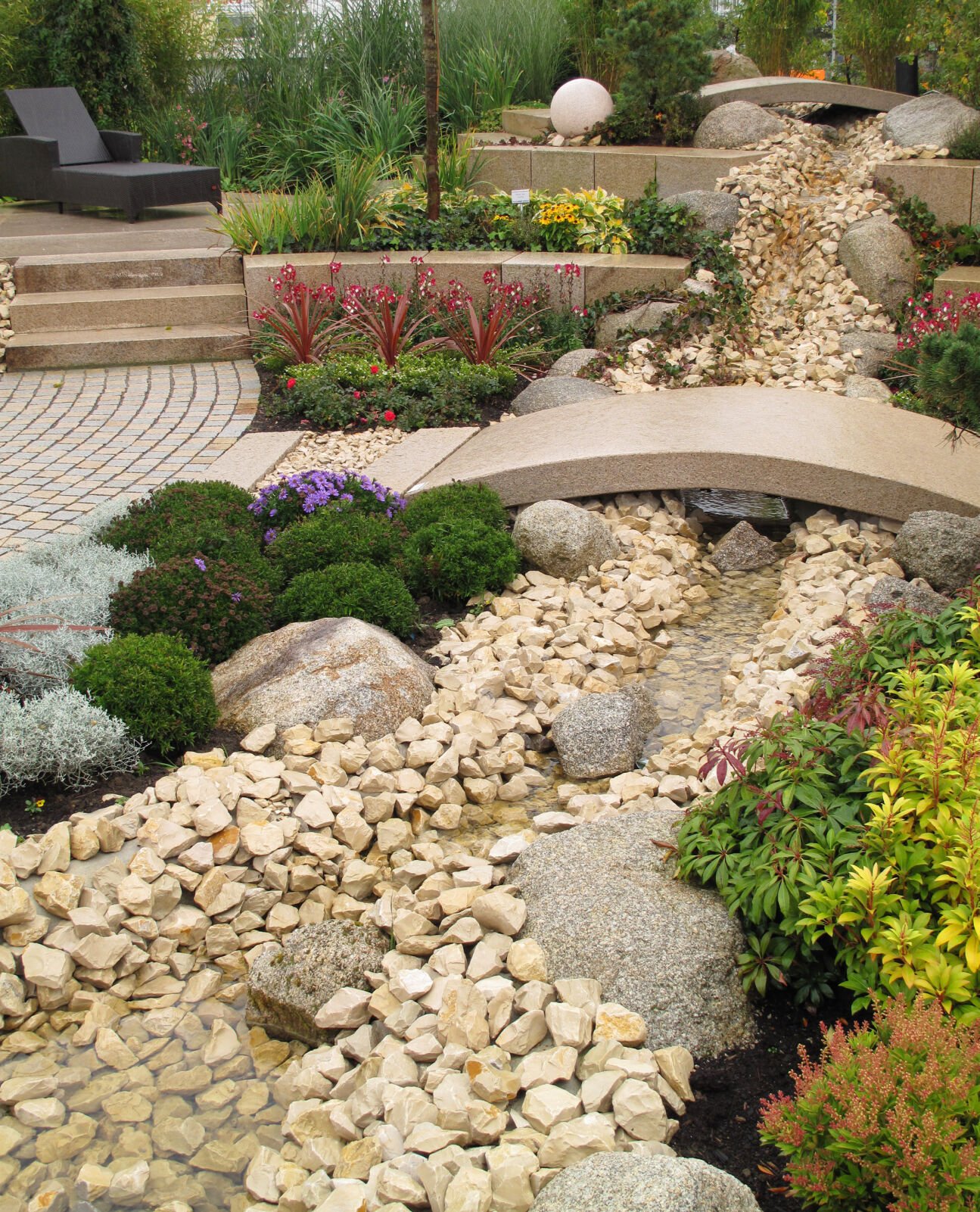 white marble rock landscaping ideas