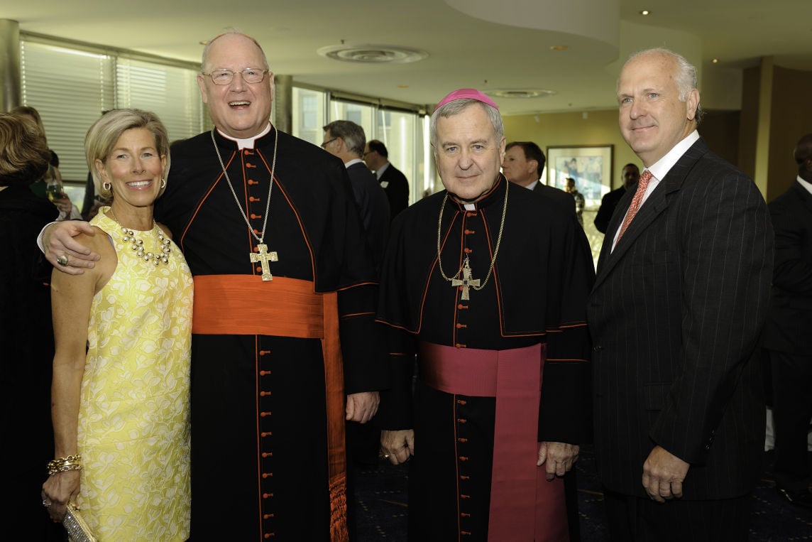 Janet Ciapciak, Cardinal Timothy Dolan, Archbishop Robert Carlson and Joe Ciapciak