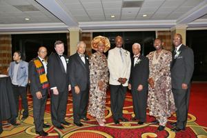 Honorees: Briant K. Mitchell, James Watson, Judge Cahrles Shaw, Nocole Adewale, Malik Ahmed, Judge Donald McCullen, Abe Adewale, Reverend Kevin Kosh