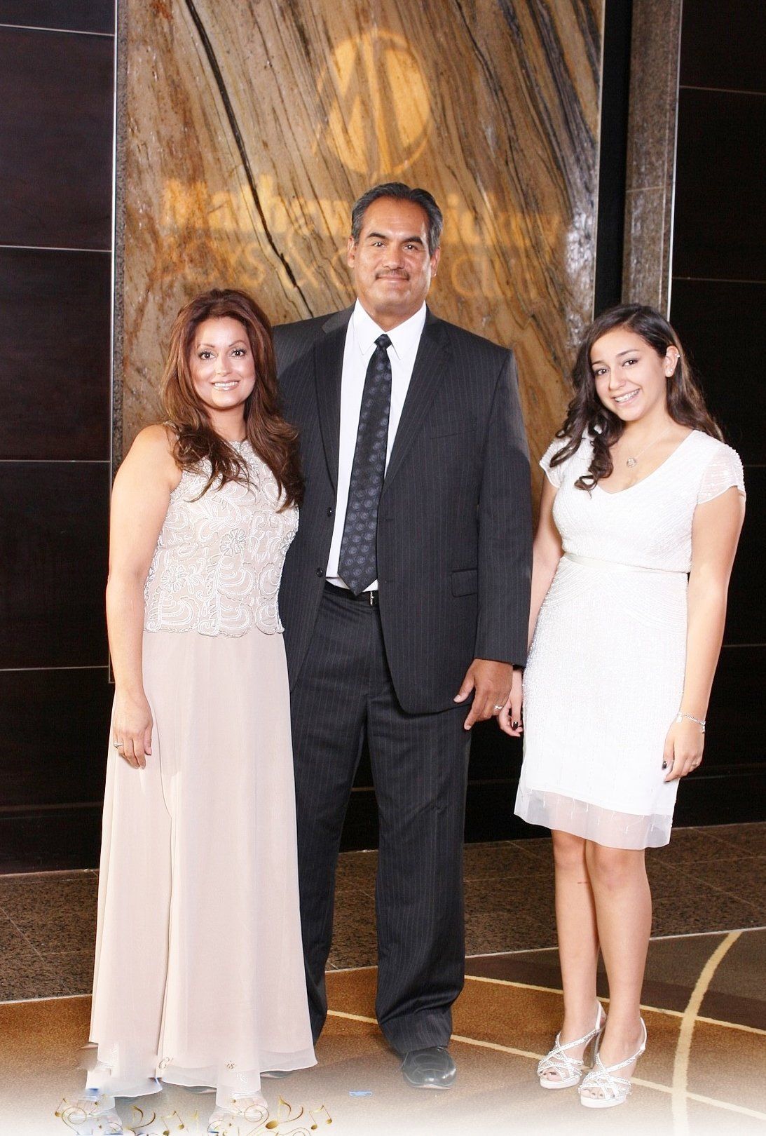 Lourdes, Gilbert and Brianna Bailon.