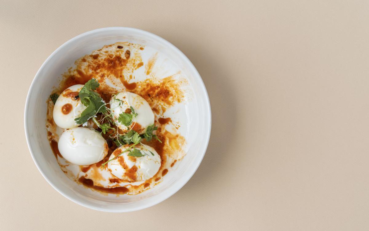 Recipe 7 Minute Eggs With Warm Yogurt And Chili Sauce Dining Laduenews Com Yogurt sauces can be found anywhere there's heavily seasoned or spicy food, so many cultures have a version of this sauce. warm yogurt and chili sauce