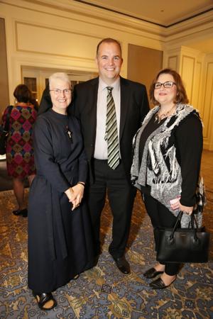 Sister Marie Paul Lockerd, RSM, DO, Brian Niebrugge, Elisabeth Westhoff