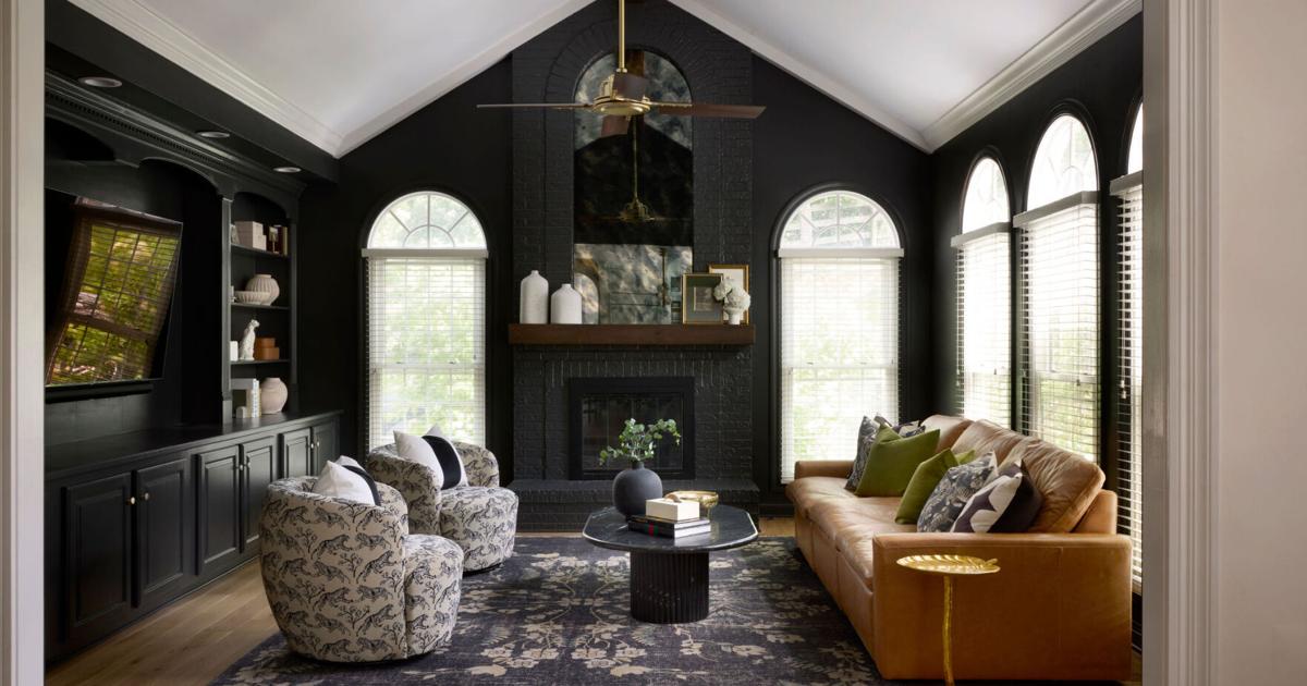 Megan Temple turned this 1990s home into a moody masterpiece