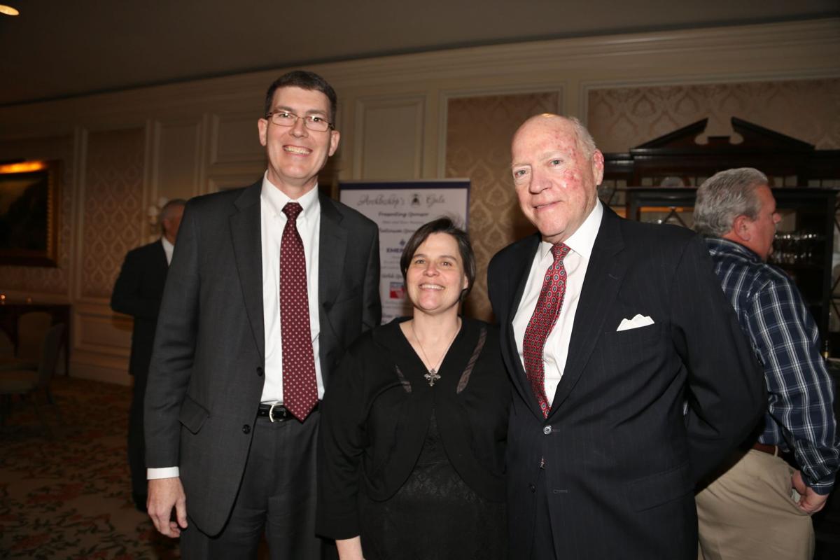 Dr. Kurt Nelson superintendant of Catholic Education, Joann Nelson, Dr. Darryl Ross