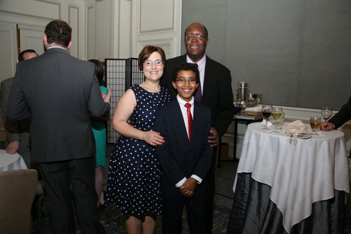 Rachel and Patrick with Speaker Benjie Thimangu