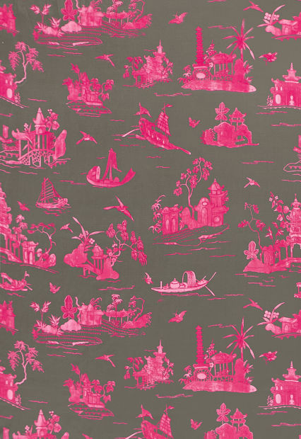 5 Allesandra Branca for Schumacher Cromandel - Fuchsia and Grey.jpg