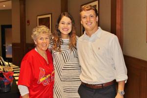 Carol Beck, Emily and Alec Mitchell,
