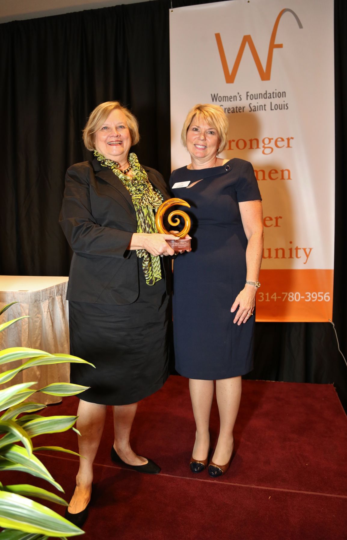 Pat Rich, Founding President and awardee, Jill Nowak