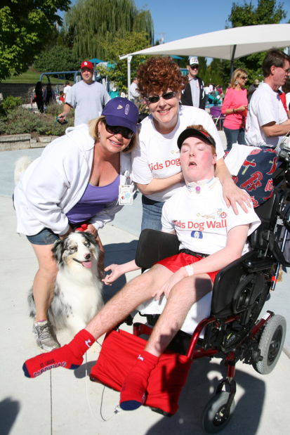 Laurie Tanner, Cindy Tekeser, Mikey T with Jack