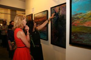 Artist Dina Worzel and Praveena Prasad