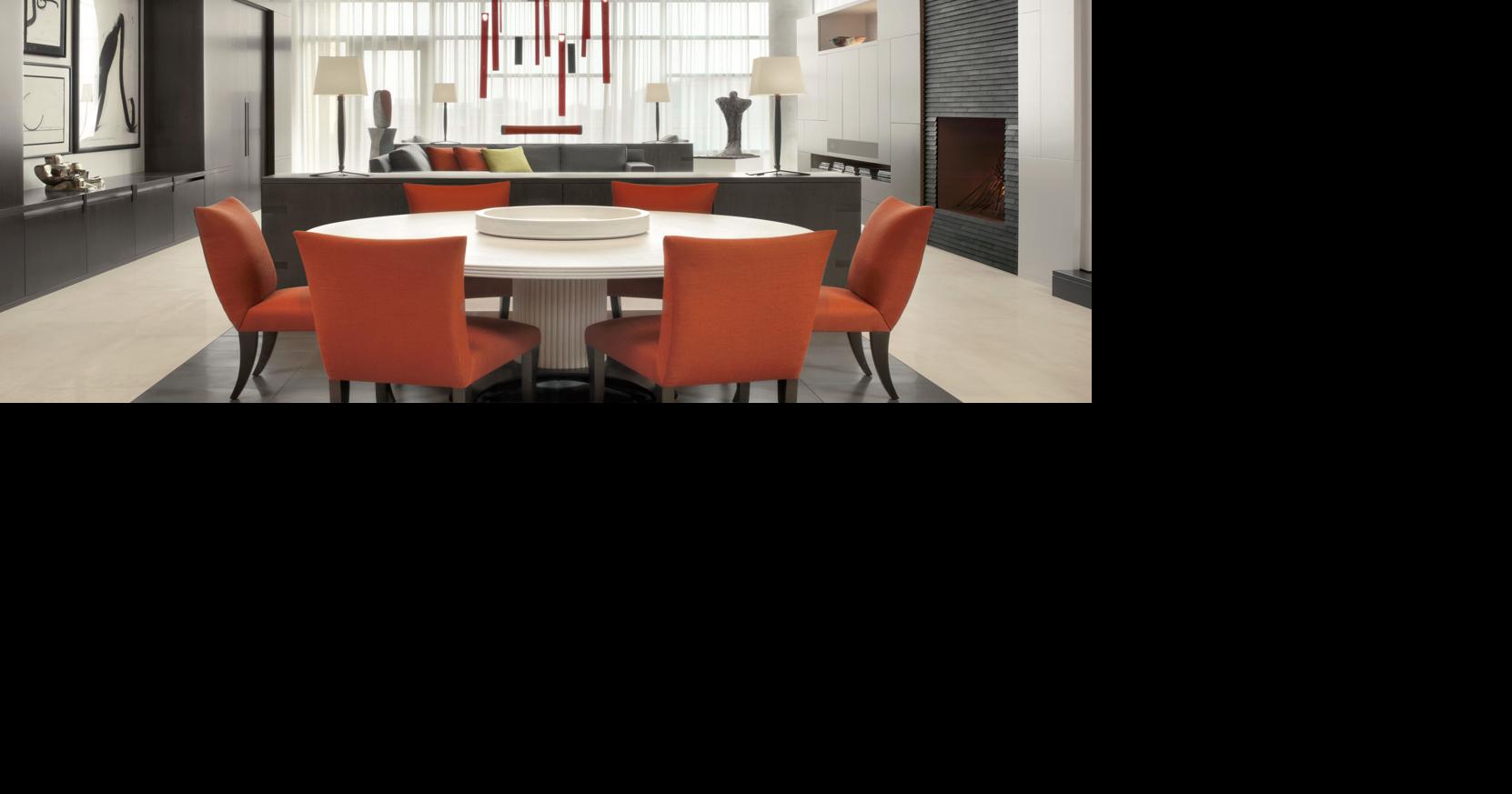 Image showcasing Castle Design Creates a Contemporary Penthouse Home in St. Louis ...