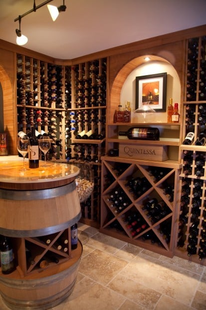 Small wine best sale cellar design