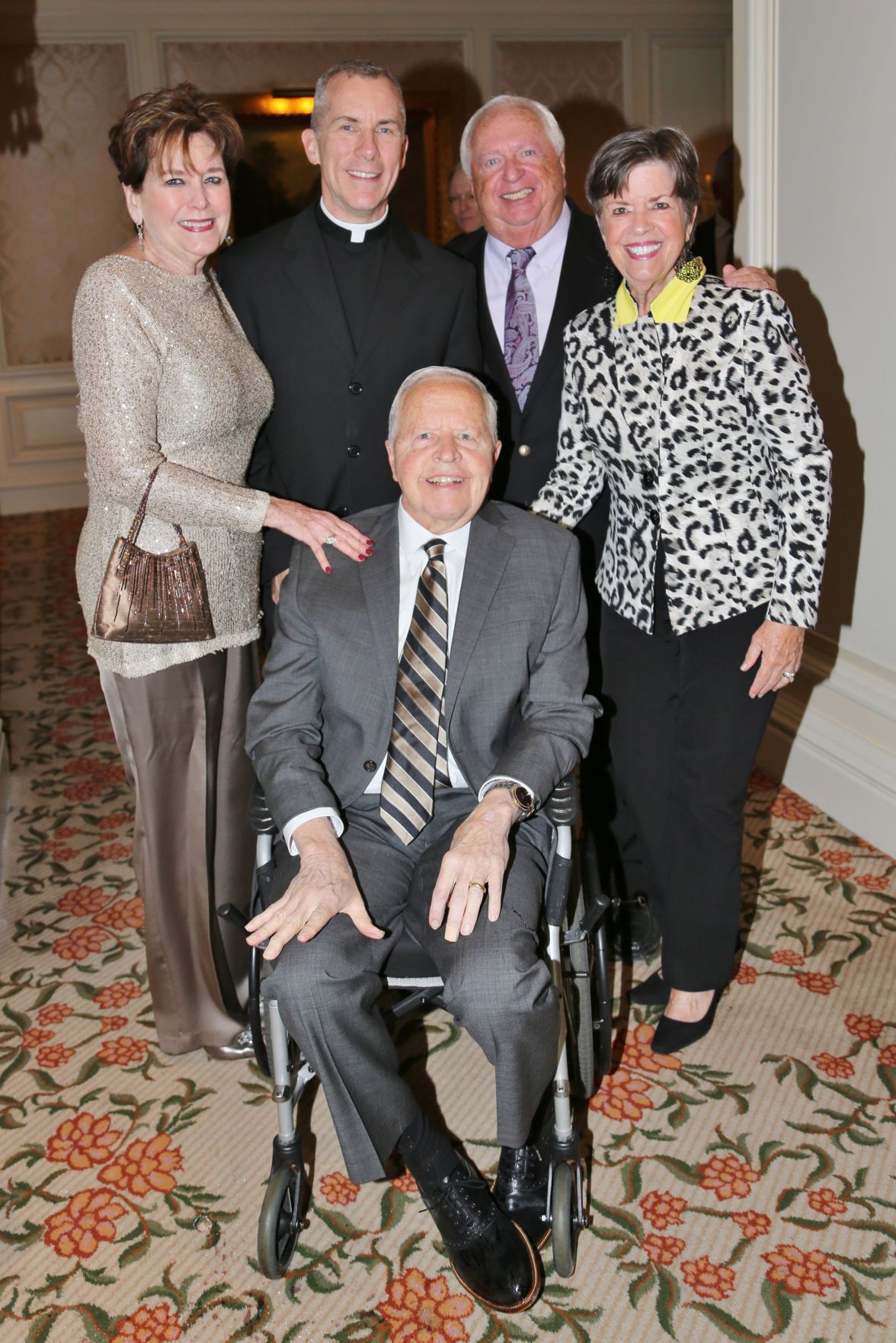 Denny and Susan O'Leary, Msgr. Michael Butler, Dick and Mary James