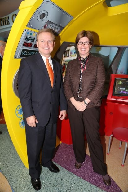 Chris Howard president hospital operations SSM Cardinal Glennon, Kate Becker president SSM Health Care