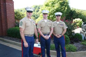 SgtMaj Jon Jerome, 1StLt Phil Lovge, MSgt Carrol William