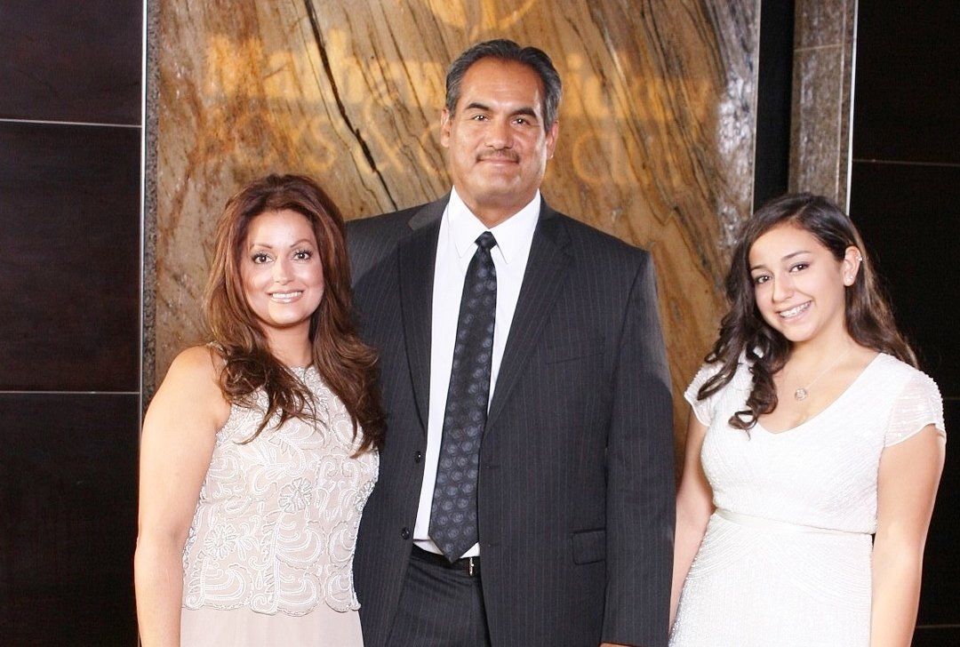 Lourdes, Gilbert and Brianna Bailon.