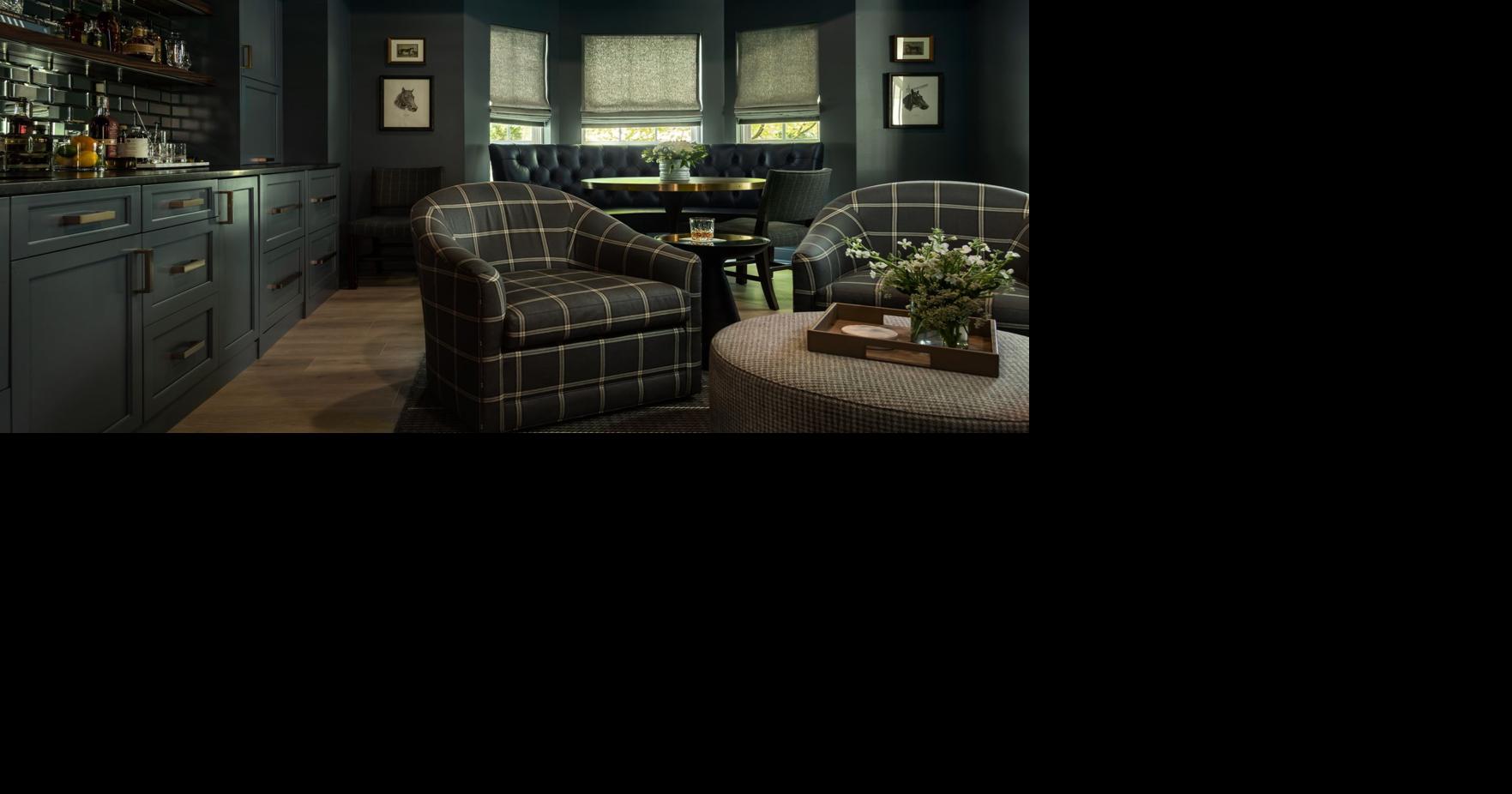 Karen Korn Interiors Designs a Sophisticated Home Bar and Entertainment ...