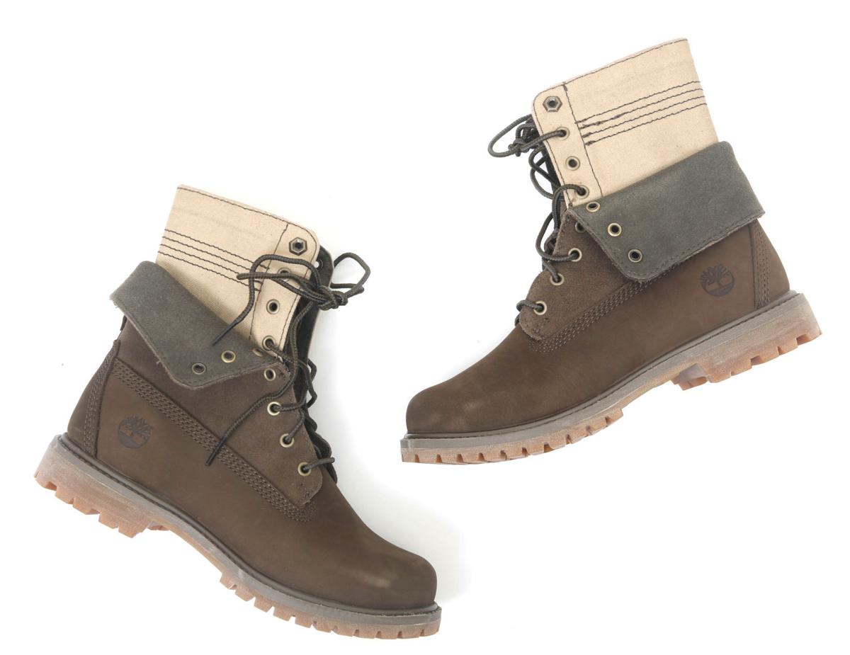 timberland canvas and leather boots