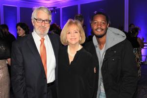 Mike Owens, Mayor Lyda Krewson, Aaron Bounds (Academy participant)
