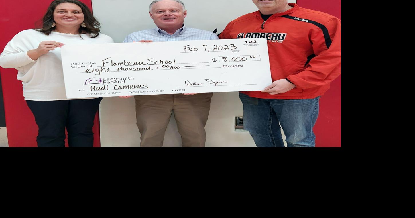 Ladysmith Federal donation boosts athletic camera systems at Flambeau