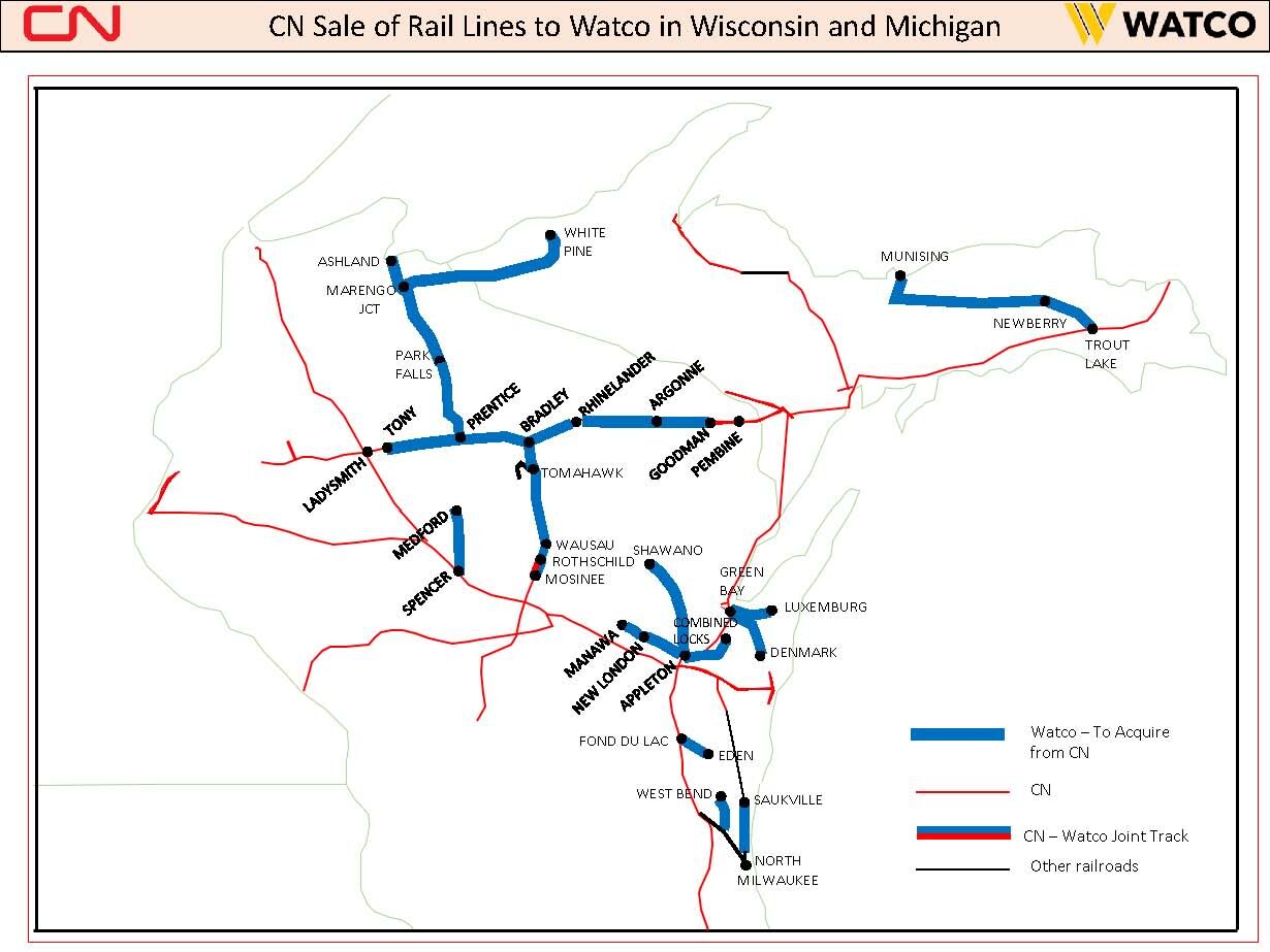 Rusk County rails part of CN track purchase - Vimarsana News