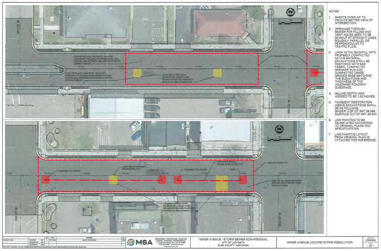 Miner Avenue fix a change order from prior plan | News | ladysmithnews.com