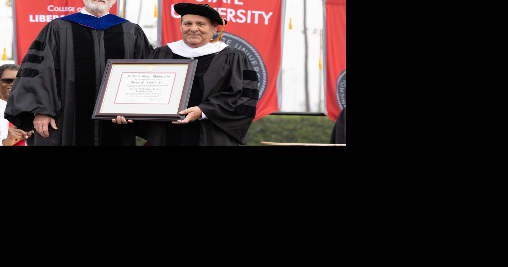 Local Attorney Henry Lafont Jr Accepts Honorary Nicholls State