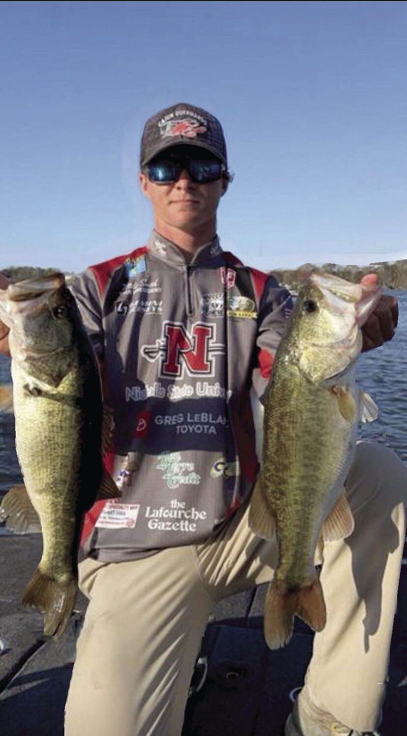 Nicholls leads national bass fishing tournament