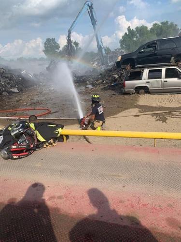 GALLERY + STORY: First responders put out fire at local scrap yard ...