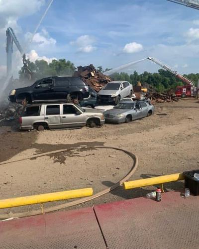 GALLERY + STORY: First responders put out fire at local scrap yard ...