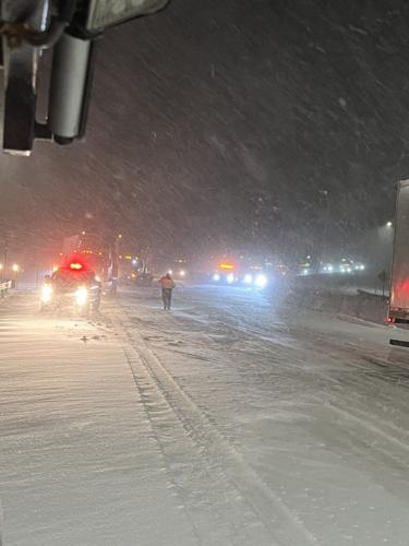 Winter weather again shuts down I-84