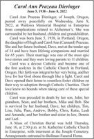 Obituary: Carol Ann Prazeau Dieringer, 1938-2022