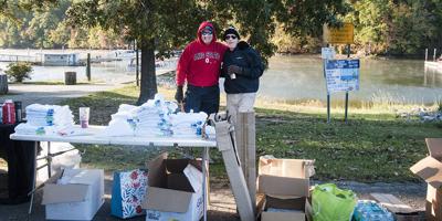 Ed and Billy at cleanup